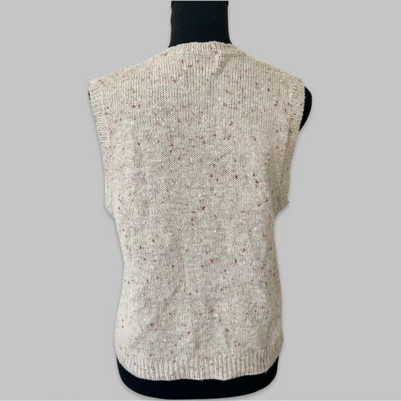 Vintage  Tabi International Wool Blend Paisley Embroidery Sweater Vest - Picture 3 of 14